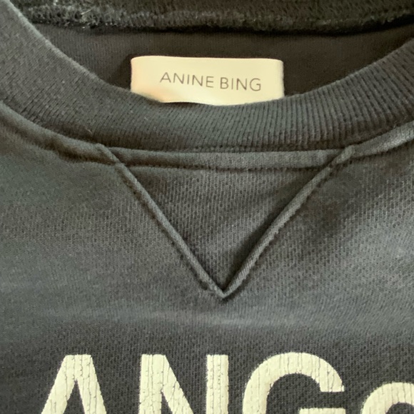 Anine Bing 🌸City Love🌸 Sweatshirt with City Names - SZ SM - Picture 10 of 16